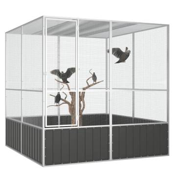 Bird Cage Anthracite - Spacious & Durable | HipoMarket