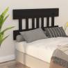 Bed Headboard Black 183.5x3x81 cm Solid Wood Pine Colour black Size 183.5 x 81 cm Quantity in Package 1 