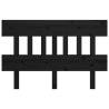 Stylish Black Solid Wood Bed Headboard - 183.5x3x81 cm