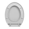 Soft-Close Toilet Seat Light Grey Oval | Durable & Easy to Clean