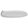 Soft-Close Toilet Seat Light Grey Oval | Durable & Easy to Clean