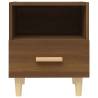 Scandinavian Brown Oak Bedside Cabinet | 40x35x47 cm