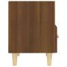 Scandinavian Brown Oak Bedside Cabinet | 40x35x47 cm