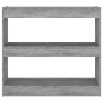 Book Cabinet/Room Divider Grey Sonoma - Stylish & Practical