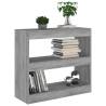 Book Cabinet/Room Divider Grey Sonoma - Stylish & Practical