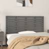 Wall Headboard Grey 146x3x63 cm Solid Wood Pine Colour grey Size 146 x 63 cm Quantity in Package 1 