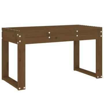 Garden Bench Honey Brown 80x38 cm - Solid Pine Wood