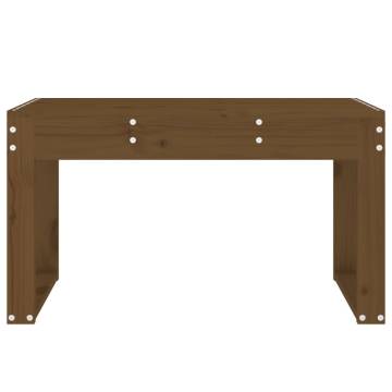 Garden Bench Honey Brown 80x38 cm - Solid Pine Wood