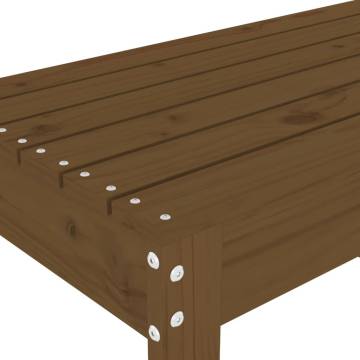 Garden Bench Honey Brown 80x38 cm - Solid Pine Wood