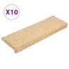 Brown Stair Mats 10 pcs 65x21x4 cm - Non-Slip & Washable