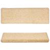 Brown Stair Mats 10 pcs 65x21x4 cm - Non-Slip & Washable