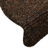 Self-Adhesive Stair Mats - 5 pcs Brown | Hipomarket UK