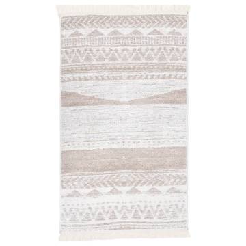 Beige Cotton Rug 120x180 cm - Soft & Washable