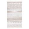 Beige Cotton Rug 120x180 cm - Soft & Washable