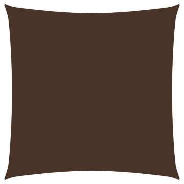 Sunshade Sail Oxford Fabric Square 4.5x4.5m Brown - Hipomarket