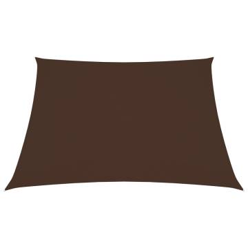 Sunshade Sail Oxford Fabric Square 4.5x4.5m Brown - Hipomarket