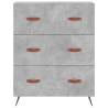 Chest of Drawers Concrete Grey - 69.5x34x90 cm Engineered Wood