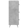 Chest of Drawers Concrete Grey - 69.5x34x90 cm Engineered Wood