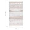 Beige Cotton Rug 120x180 cm - Soft & Washable