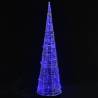 Acrylic Decorative Pyramid LED Light Cone Blue 120 cm