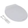 Soft-Close Toilet Seat White Oval - Durable & Easy to Clean