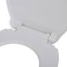 Soft-Close Toilet Seat White Oval - Durable & Easy to Clean