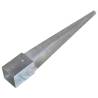 Ground Spikes 12 pcs Silver - Galvanised Steel 10x10x76 cm