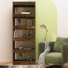 Book Cabinet & Room Divider - Smoked Oak | 60x30x166 cm