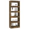 Book Cabinet & Room Divider - Smoked Oak | 60x30x166 cm