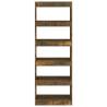 Book Cabinet & Room Divider - Smoked Oak | 60x30x166 cm