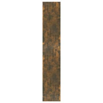 Book Cabinet & Room Divider - Smoked Oak | 60x30x166 cm