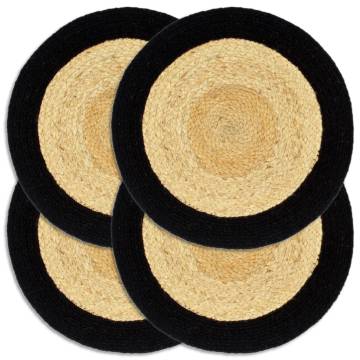 Handmade Jute & Cotton Placemats - Set of 4 | Hipomarket