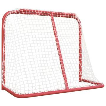 Hockey Goal Red & White 183x71x122 cm - Durable & Sturdy