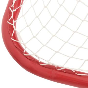 Hockey Goal Red & White 183x71x122 cm - Durable & Sturdy