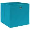 10 pcs Baby Blue Storage Boxes - Durable Non-woven Fabric