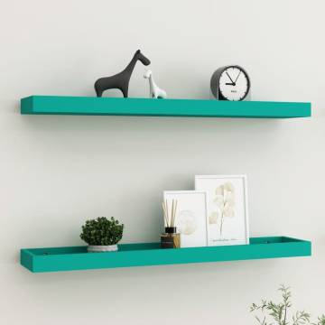 Loggia Wall Shelves Set - Stylish Blue MDF Shelves for Home