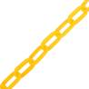 Warning Chain Yellow 100m Ø6mm - Durable Plastic Safety Barrier