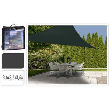 ProGarden Triangle Shade Cloth 3.6m Dark Grey - UV Protection