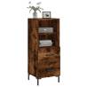 Smoked Oak Sideboard 34.5x34x90 cm - Modern Storage Solution