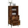 Smoked Oak Sideboard 34.5x34x90 cm - Modern Storage Solution