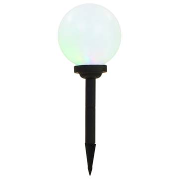 Outdoor Solar Lamps - 3 pcs LED Spherical RGB 20 cm