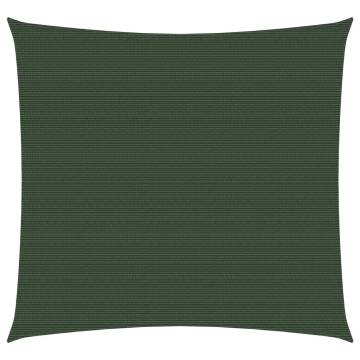 Sunshade Sail 3.6x3.6m Dark Green | HDPE UV Protection