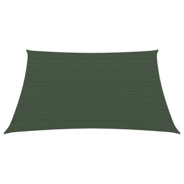 Sunshade Sail 3.6x3.6m Dark Green | HDPE UV Protection