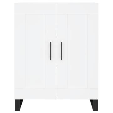 Stylish Highboard White 69.5x34x180 cm | Durable Engineered Wood