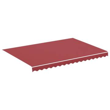 Burgundy Red Replacement Awning Fabric 3.5x2.5m - Durable Shade