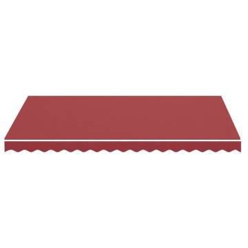 Burgundy Red Replacement Awning Fabric 3.5x2.5m - Durable Shade