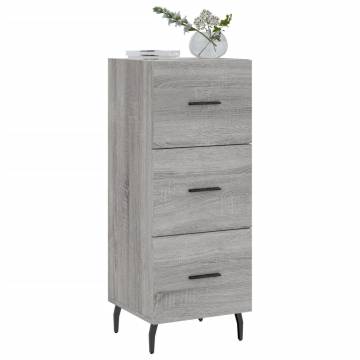 Grey Sonoma Sideboard - Modern Engineered Wood Storage