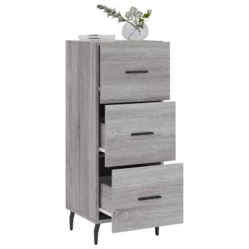 Grey Sonoma Sideboard - Modern Engineered Wood Storage