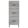 Grey Sonoma Sideboard - Modern Engineered Wood Storage