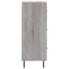 Grey Sonoma Sideboard - Modern Engineered Wood Storage